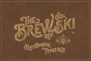 The Brewski - Textured Typeface