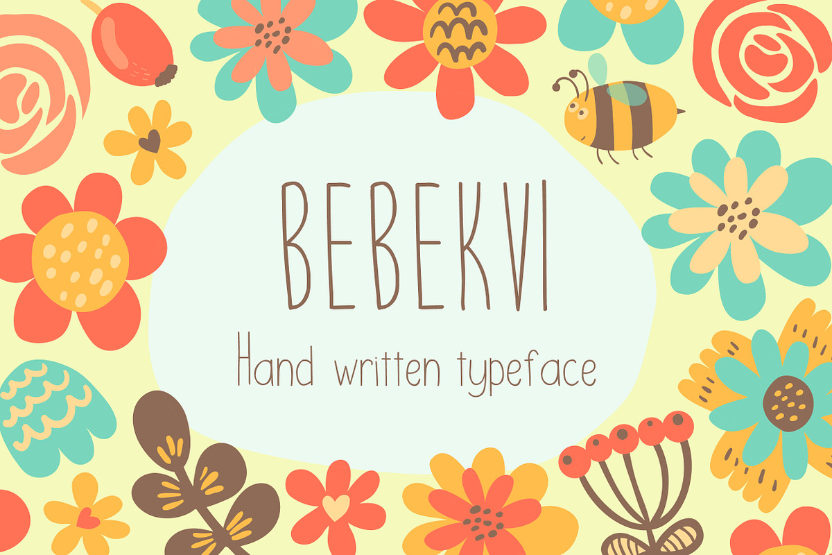 Bebekvi TTF hand written typeface