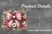 Christmas bows Sublimation Clipart, a Seasonal Illustration by Craft Nest (Thumbnail 3 of 5)