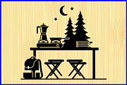Picnic Table Puzzle Clipart Set, an Object Illustration by Designer_Momina (Thumbnail 14 of 15)