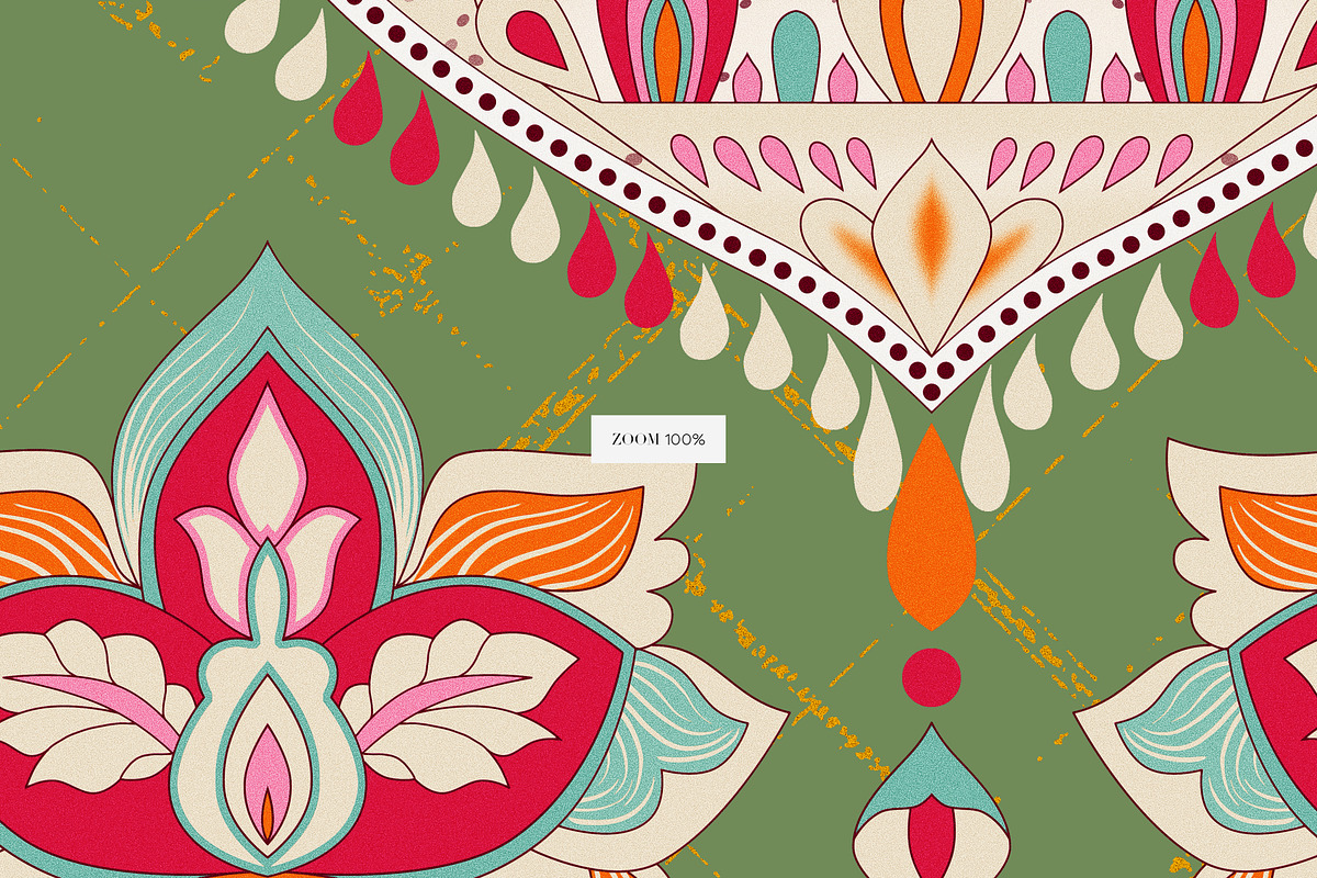 Manzar Mahal Traditional Prints, a Pattern Graphic by LEAFure (Photo 12 of 12)