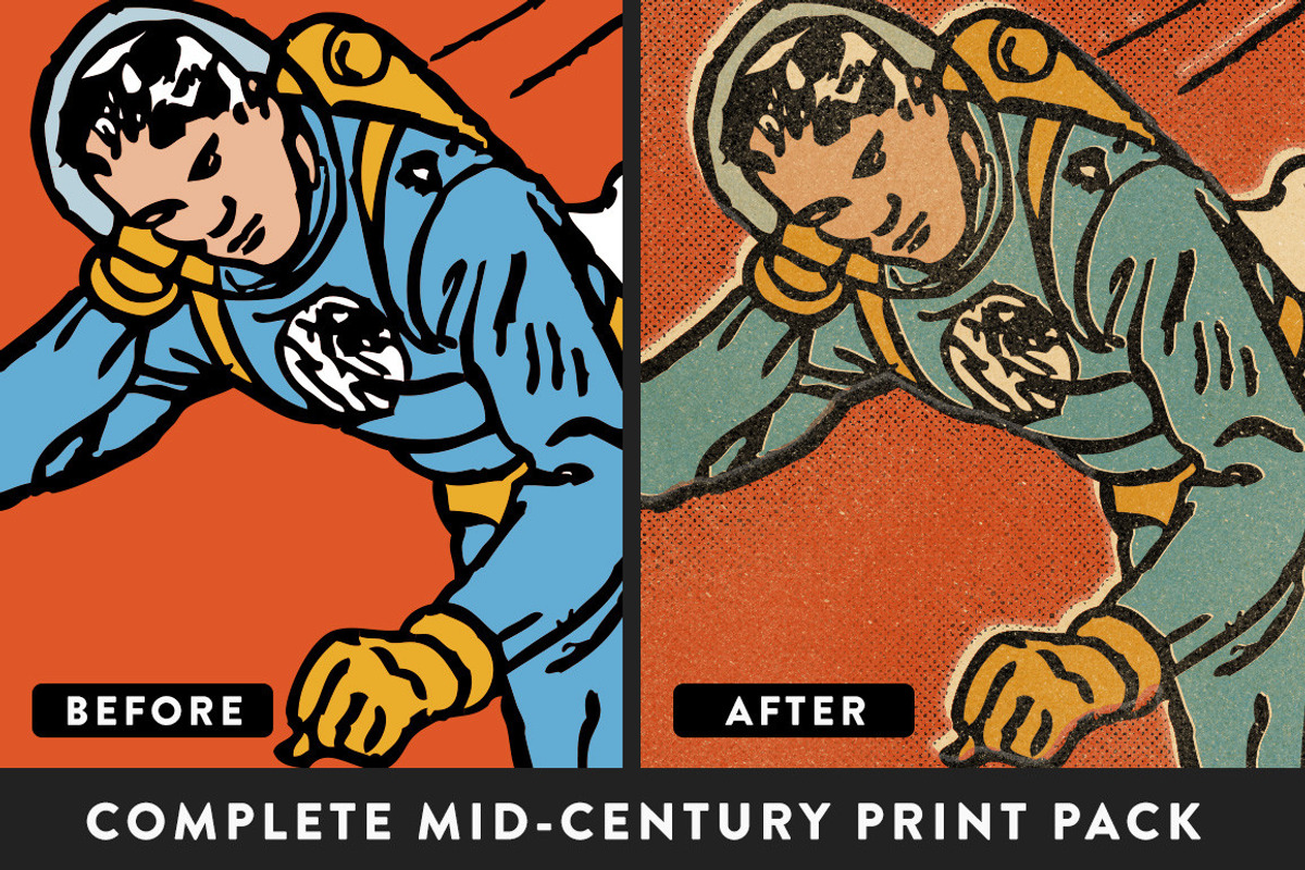 Mid-Century Print Pack | PSD Bundle, an Action Add-On by RetroSupply Co. (Photo 12 of 20)