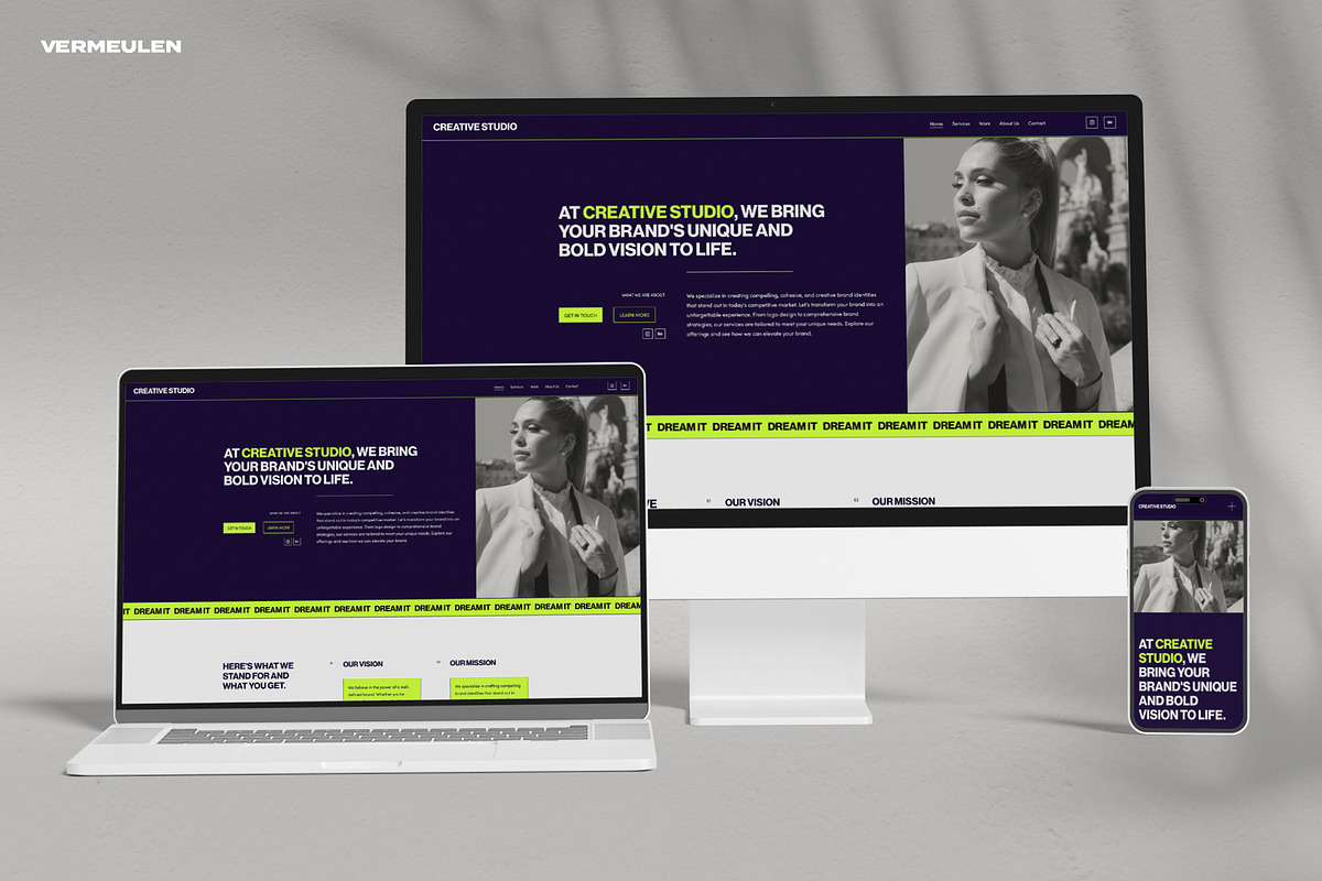Squarespace Website Template | Bold, a Squarespace Template by Vermeulen Design Studio (Photo 2 of 8)