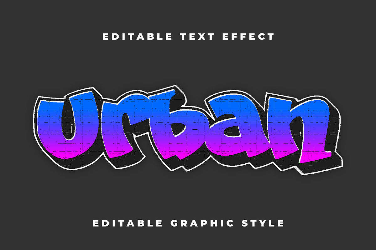 Street Graffiti Brick Text Effect