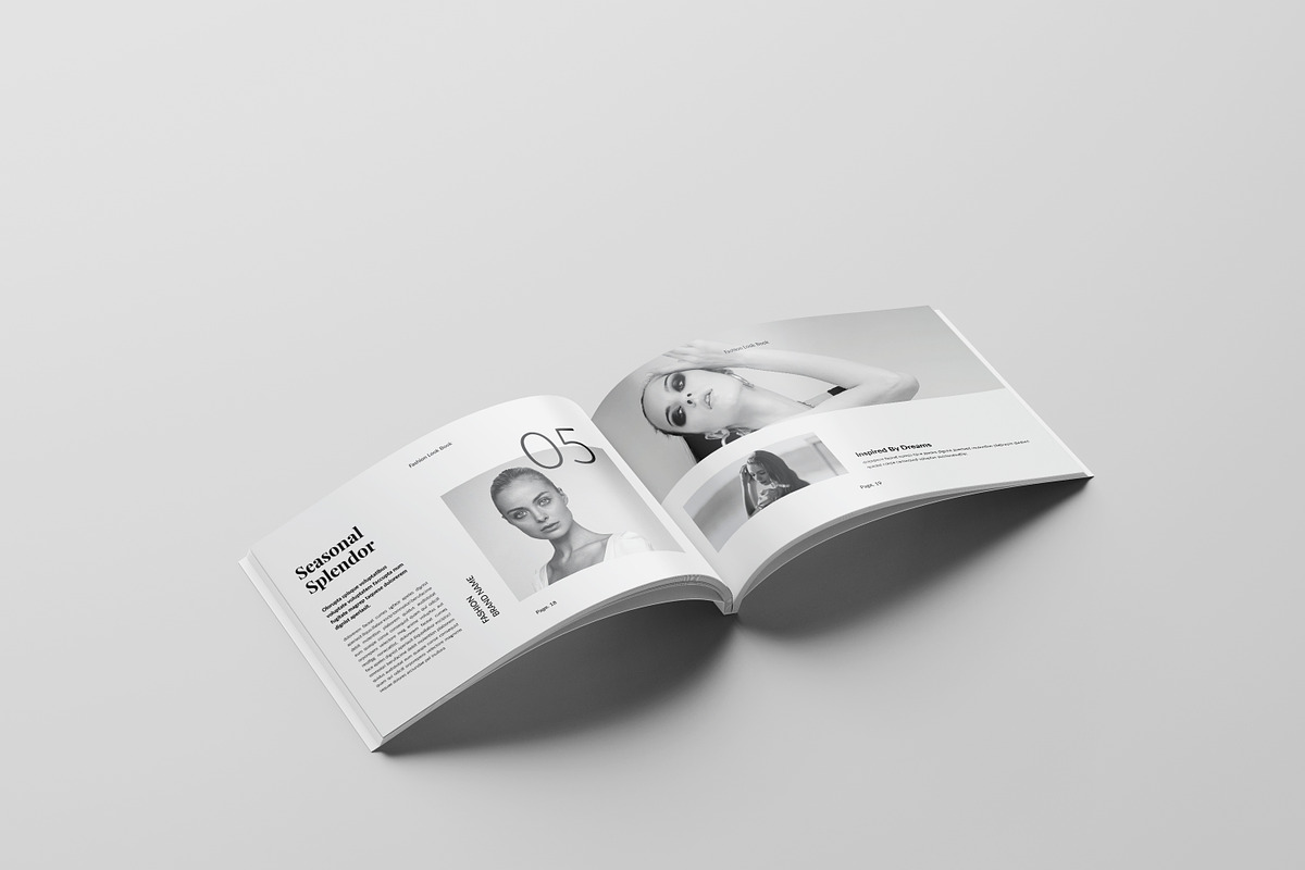 Fashion Lookbook Template Landscape, a Brochure Template by Spark_Creative (Photo 10 of 17)