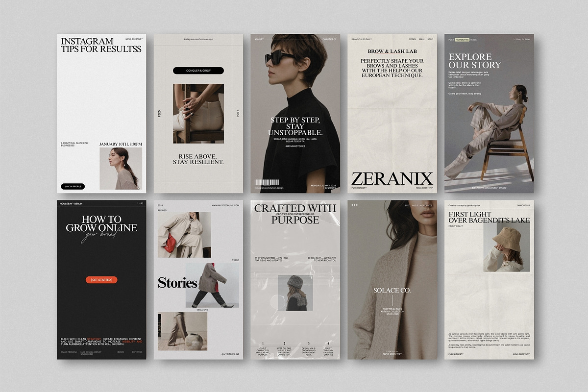 ZUNO | Instagram Template (III), a Social Media Template by The Aesthetic Studio (Photo 3 of 10)