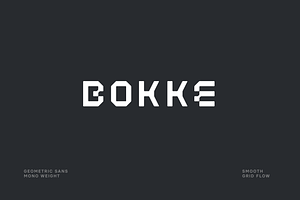 Bokke Tech Font