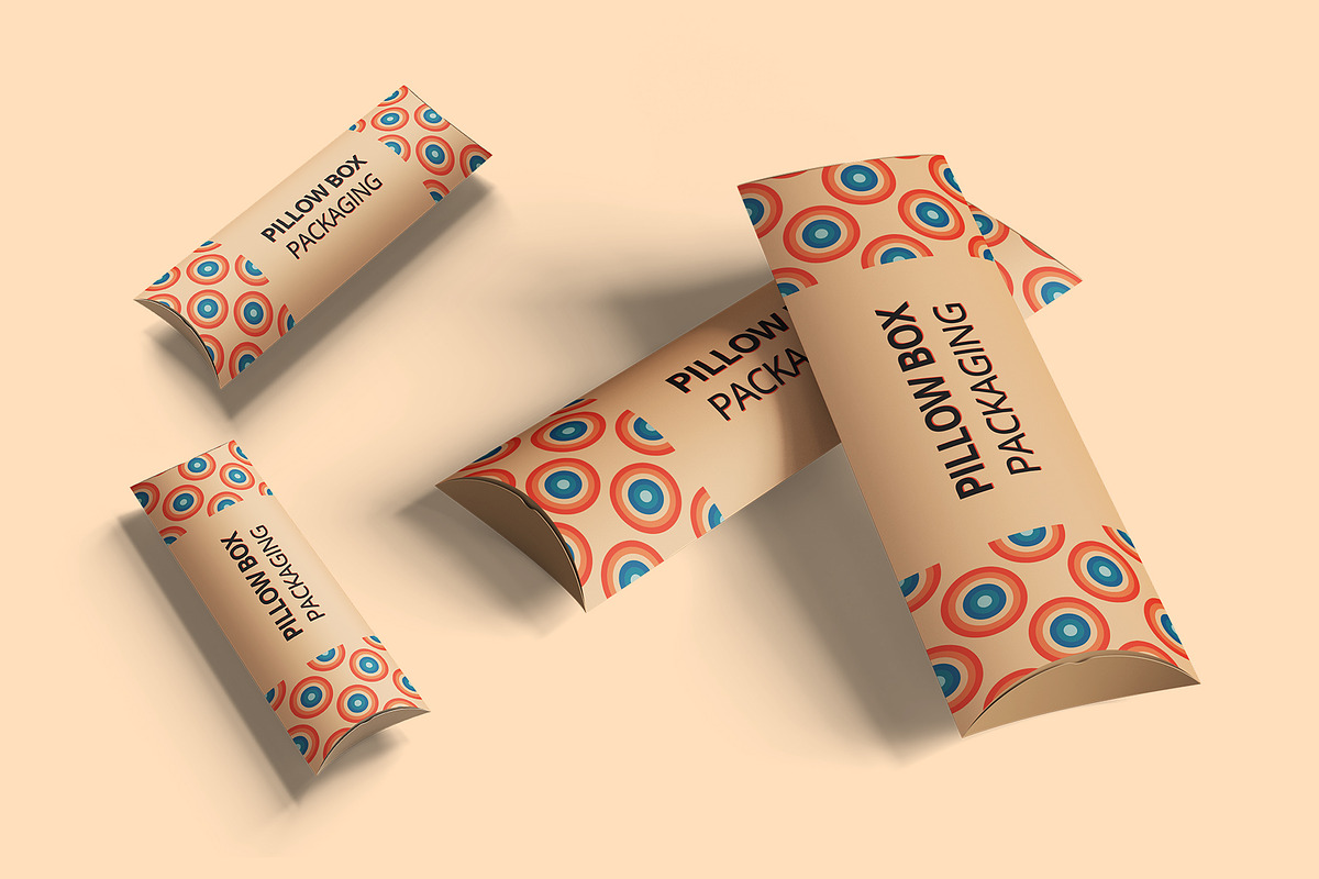 Pillow Box Packaging Mockup, a Packaging Mockup by Designbuys (Photo 1 of 4)