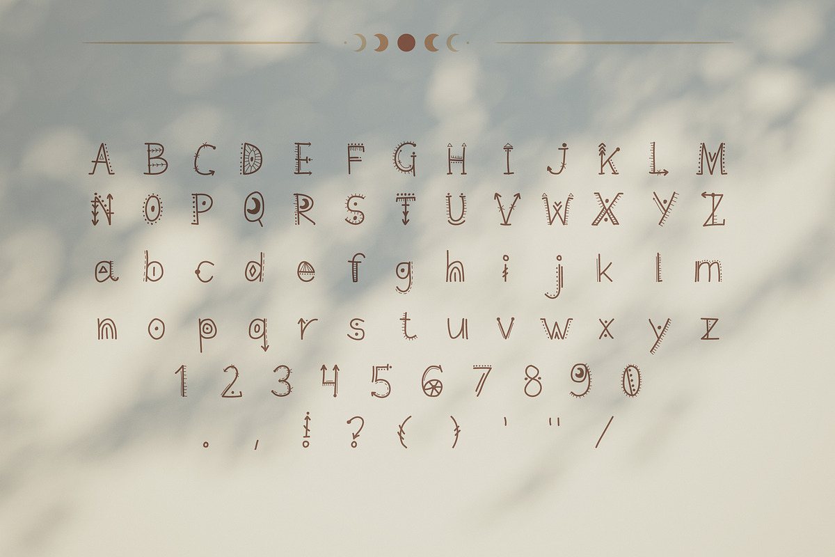 Mystic font. handwritten preview 3