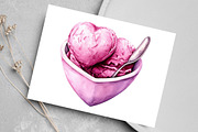 Watercolor Ice Cream Shop Clipart, an Illustration by Canvas Craft (Thumbnail 6 of 7)