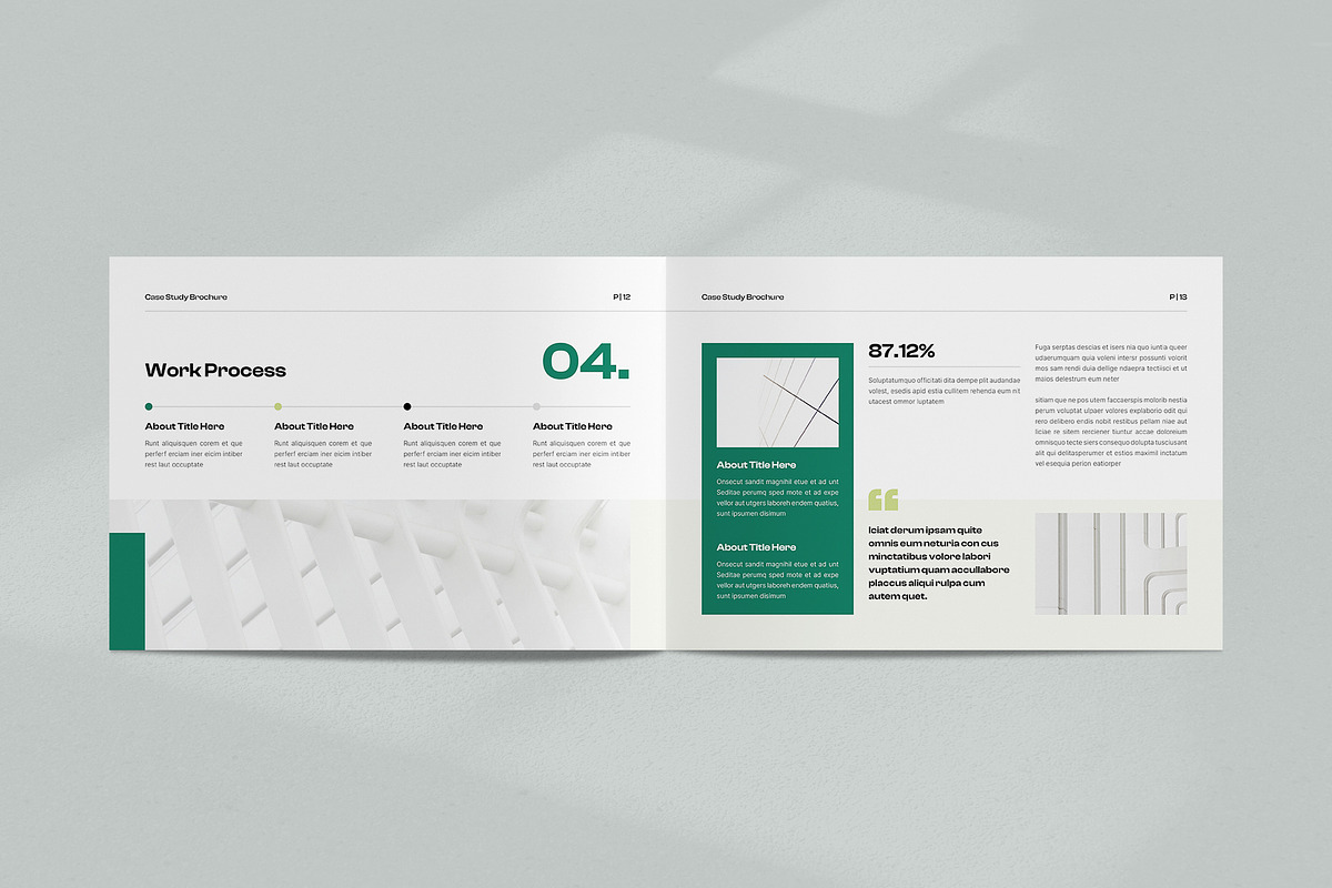 Case Study Booklet Template, a Brochure Template by NorthPeak (Photo 6 of 10)