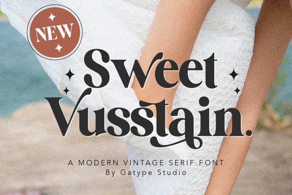 SWEET VUSSTAIN, a Serif Font by Gatype (Photo 1 of 9)