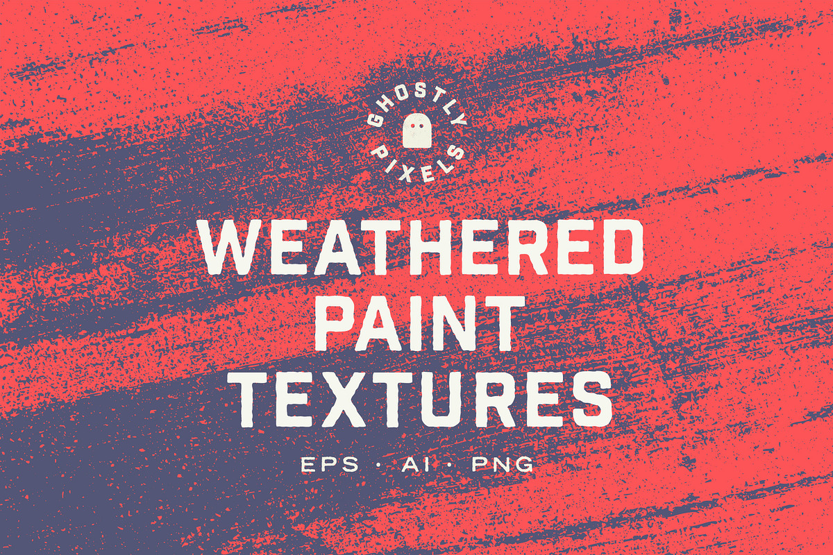 Weathered Paint Textures, a Texture Graphic by GhostlyPixels (Photo 1 of 12)