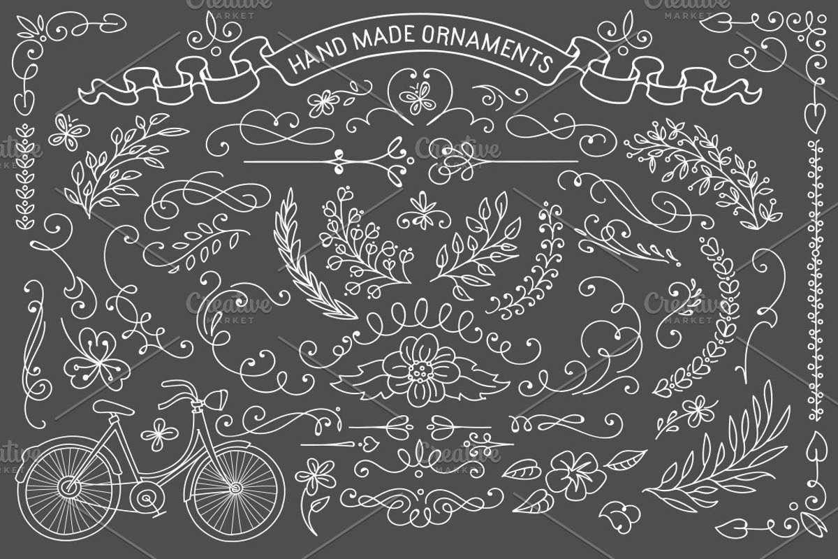 Rustic ornaments.Vector clipart, an Illustration by Art & Things (Photo 1 of 3)