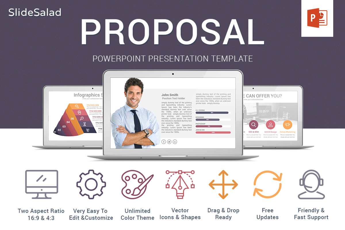 Business Proposal PowerPoint Design, a Presentation Template by SlideSalad (Photo 2 of 17)
