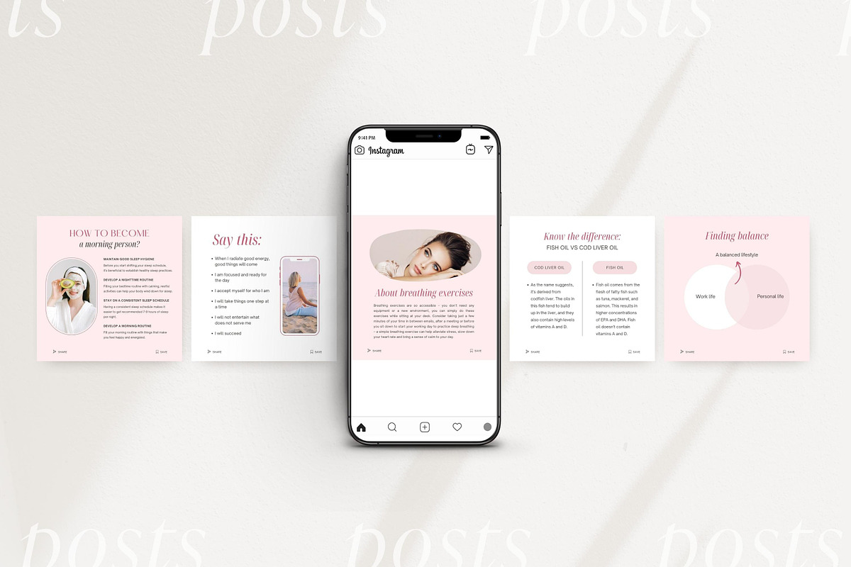 Health & Wellness templates, a Social Media Template by LiliesandBerries (Photo 17 of 21)