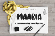 Maaria Handwriting Script Typeface, a Script Font by PARAMAJAN (Thumbnail 1 of 8)