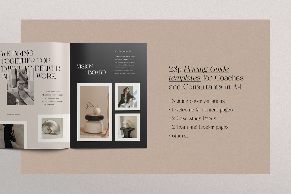 Services & Pricing Guide | CANVA, a Brochure Template by KreateTribe (Photo 2 of 13)