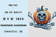 Rhinestone Pumpkin Halloween Sublima, an Illustration by SVGArt (Thumbnail 3 of 3)