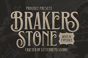 Brakers Stone Serif Display, a Serif Font by Letterhend Studio (Thumbnail 1 of 9)