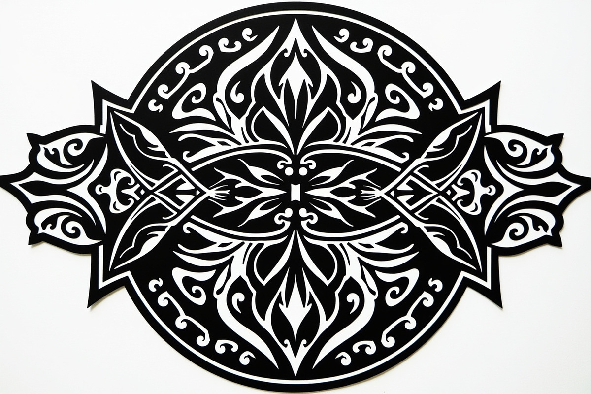 Circular Geometric Laser Cutting Bun, an Object Graphic by BIPLOB EXPERT (Photo 4 of 17)