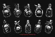 10 Bundle Dark Art Skull Potion, an Illustration by Morspective (Thumbnail 6 of 7)