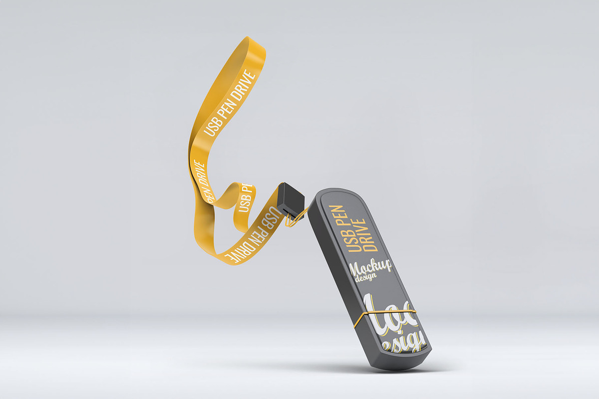 USB Pen Drive Mockup, an Advertising Mockup by Xtrahive (Photo 2 of 2)