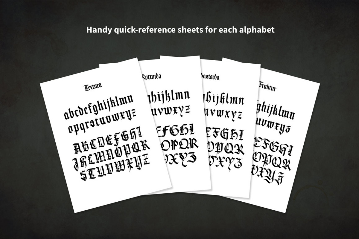 Blackletter Procreate Learning Guide, a Brush Add-On by Jake Rainis (Photo 6 of 9)