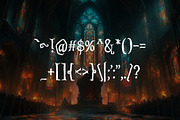 Arkana - Fantasy Typeface, a Blackletter Font by HipFonts (Thumbnail 7 of 8)