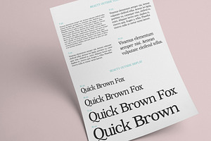 Display And Text Serif Font - Beauty