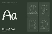 Kruwel Curl – Sans, a Sans Serif Font by Gookkis Studio (Thumbnail 4 of 17)