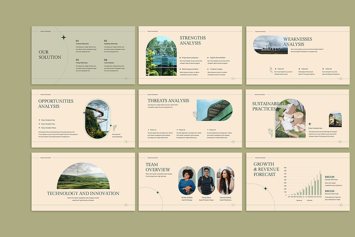 Natural Pitch Deck Google Slide, a Presentation Template by Neermana (Photo 3 of 5)