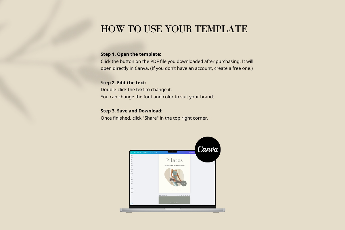 Wellness Branding Templates Minimal, a Social Media Template by batang (Photo 4 of 5)