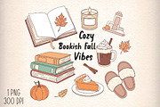 Bookish Fall Vibes PNG, an Illustration by Daily.Designs (Thumbnail 1 of 3)