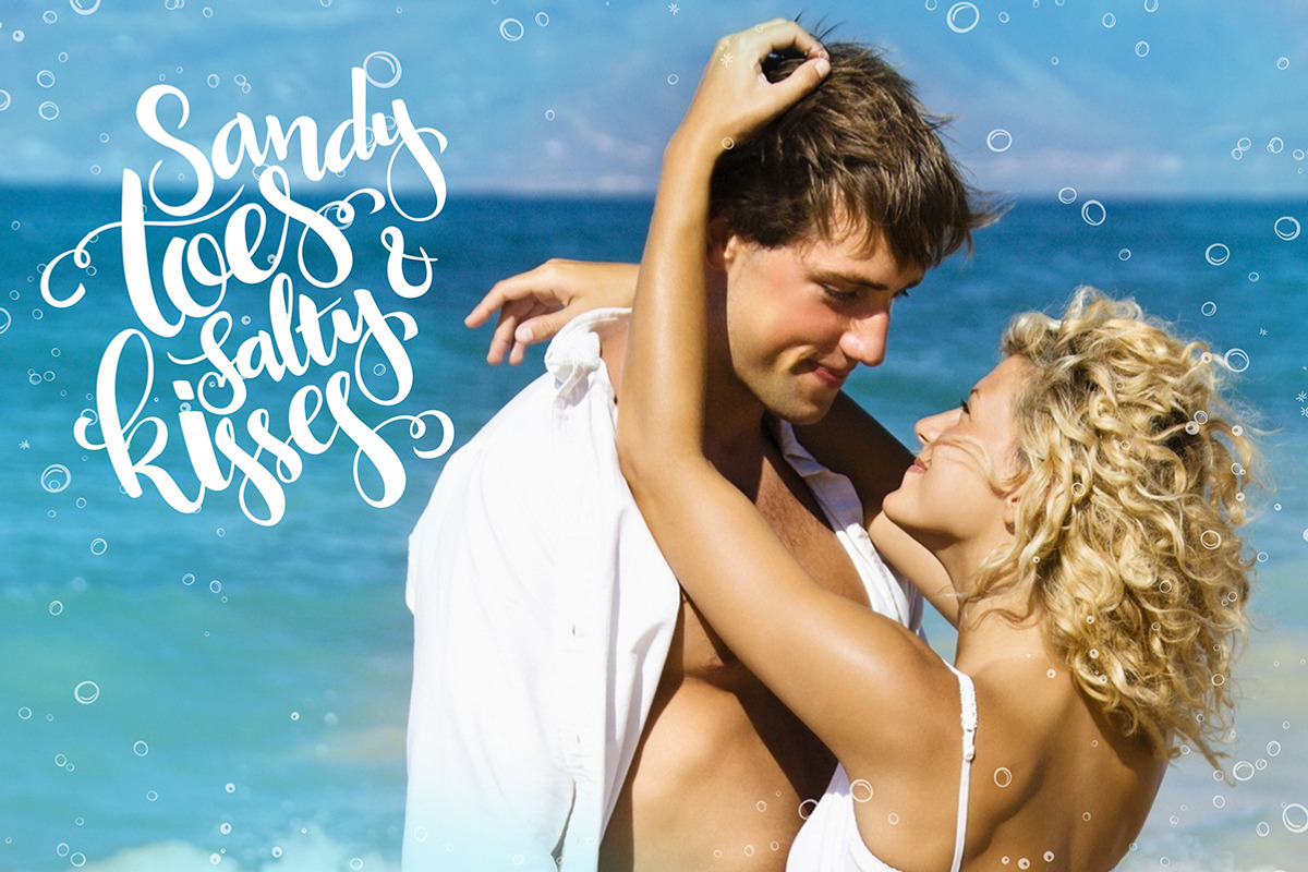 Summer sea lettering and doodle set, a Graphic by catary art (Photo 4 of 8)