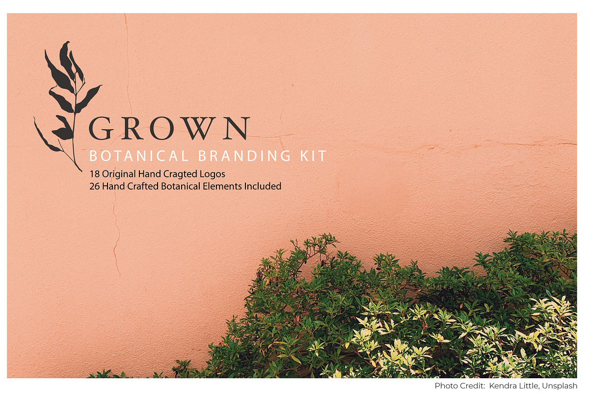 GROWN Plant Logo Branding Kit, a Branding & Logo Template by CC CREATIVE CO (Photo 1 of 9)
