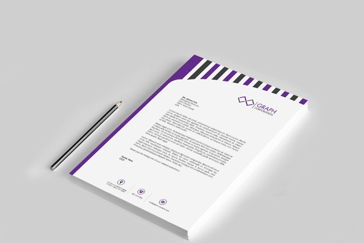 Letterhead, a Stationery Template by asimalikhan555 (Photo 4 of 7)