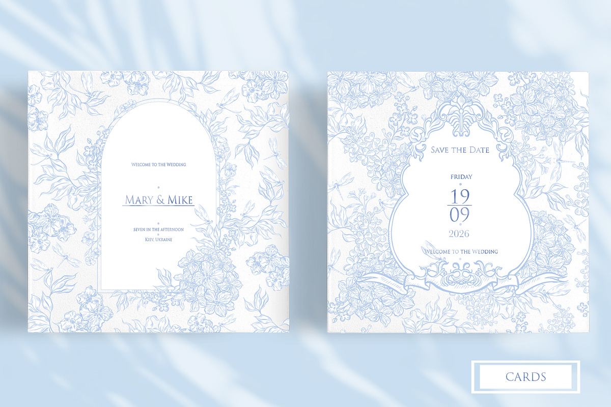 TOILE DE JOUY BLUE & BLACK, an Object Graphic by Knopazyzy (Photo 6 of 19)