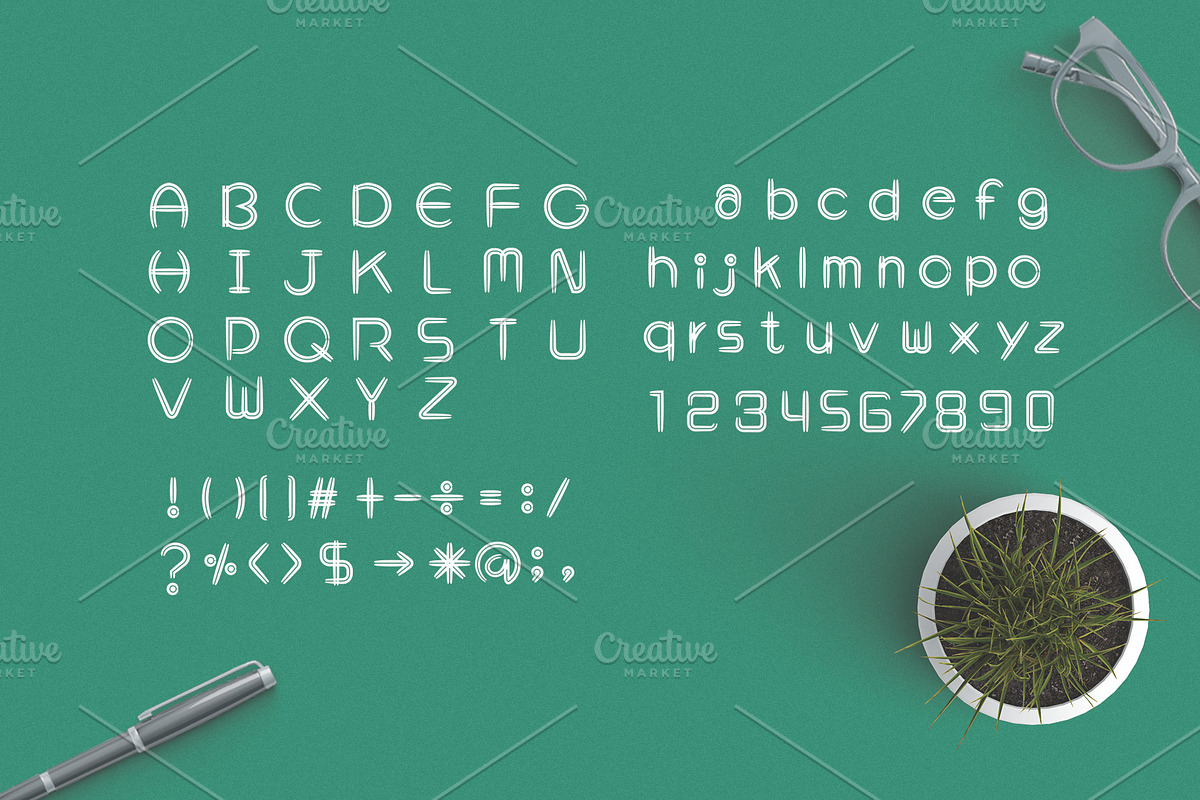 DoubleLine2 Font preview 2