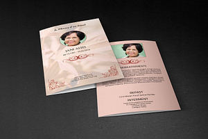 Funeral Program Template-V383