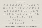 Hawk & Hunter + Extras, a Serif Font by Design Surplus (Thumbnail 3 of 4)
