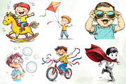 Hand-drawn Children Sublimation, an Illustration by CreationArt (Thumbnail 4 of 6)