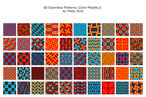 Seamless Geometric Patterns Set