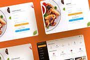 Food delivery Web App Figma file, an App Template by frameum (Thumbnail 3 of 4)