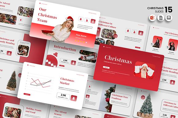 Christmas - PowerPoint Template preview 4