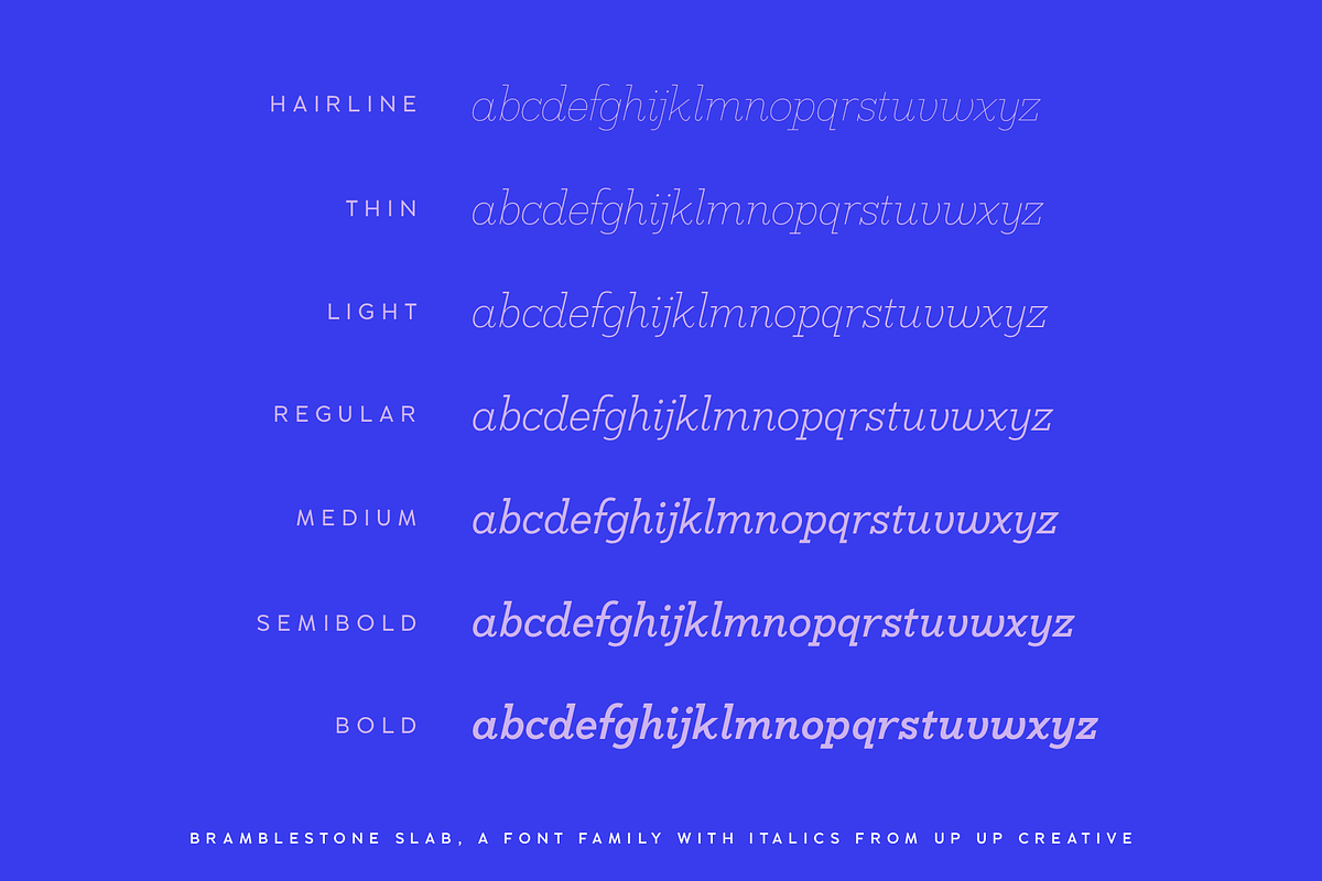 Bramblestone Slab Serif Font Family, a Slab Serif Font by Up Up Creative (Photo 6 of 15)