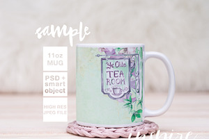 11oz Ceramic Mug Mockup PSD