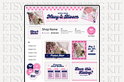 Blue Pink Etsy Shop Branding Kit, a Branding & Logo Template by Anna Design Studio (Thumbnail 1 of 8)