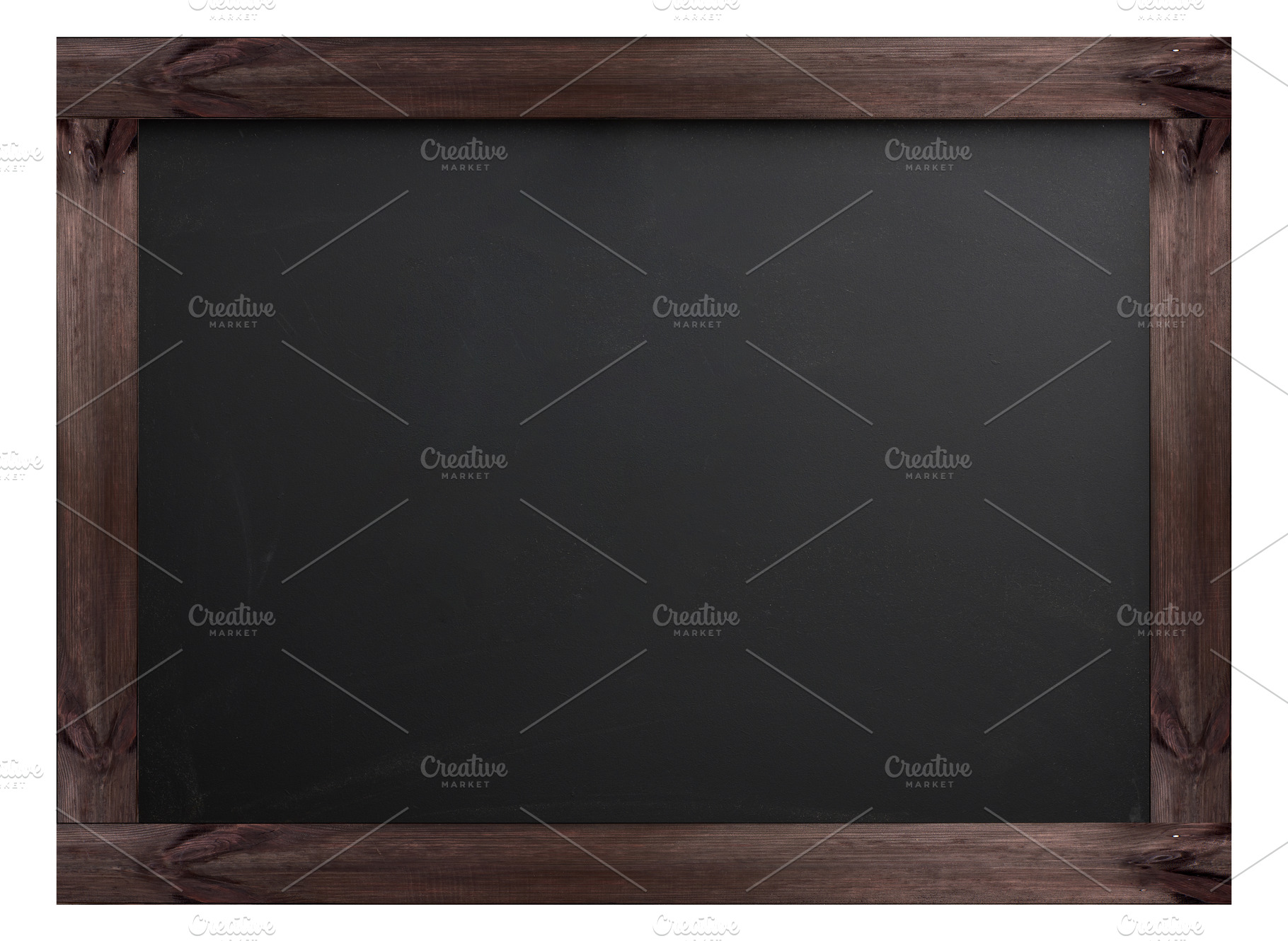 Blank black school board in old wooden frame. Isolated backgroun, a Background Photo by ndanko