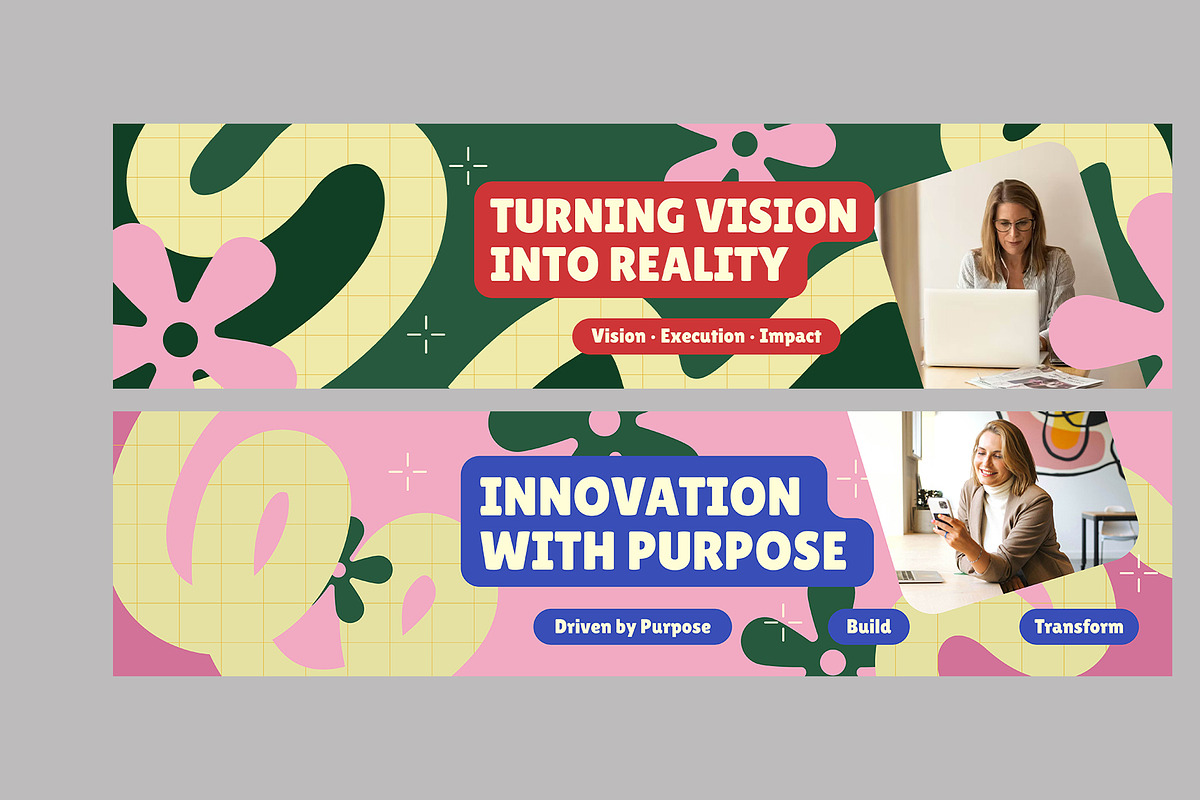 Creative Geometric Linkedin Banner, a Social Media Template by Neermana (Photo 3 of 4)